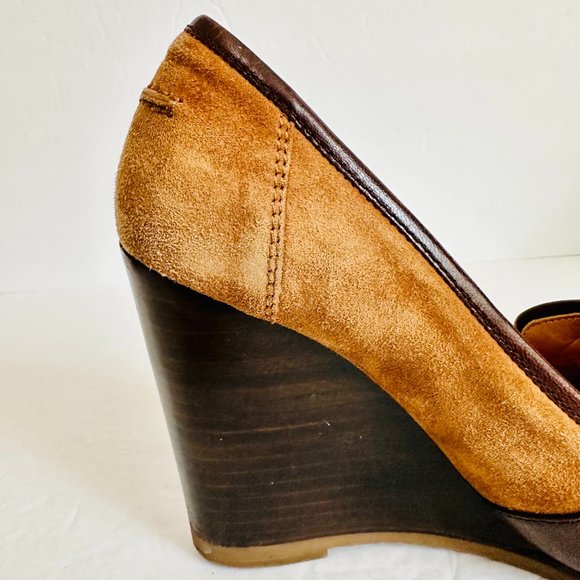 AUTHENTIC HERMES SUEDE AND LEATHER NIKITA LADY SHOES PUMPS SZ 6 MADE IN ITALY - Picture 9 of 14